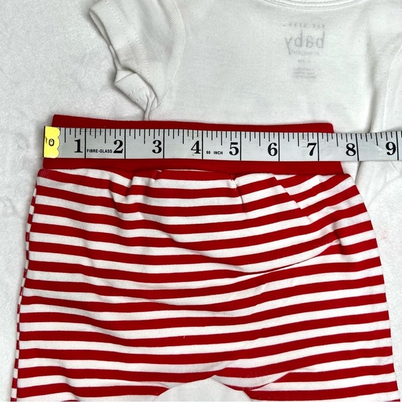 Rae Dunn New Baby Onesie Set MY FIRST 4th OF JULY Red White Blue 3 to 6 Months - Picture 7 of 17